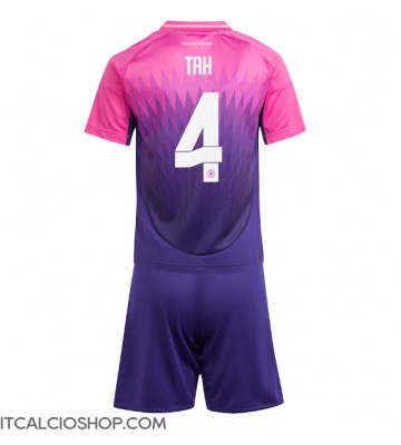 Germania Jonathan Tah #4 Seconda Maglia Bambino Europei 2024 Manica Corta (+ Pantaloni corti)